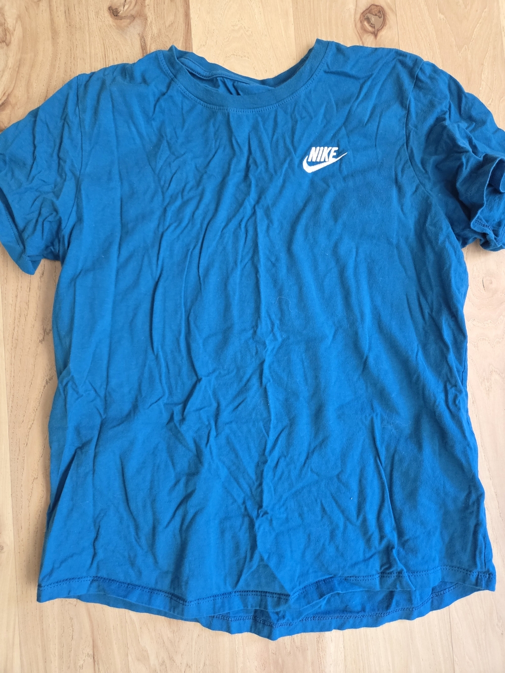 Nike Youth Teal Blue Short-Sleeve Logo Tee
